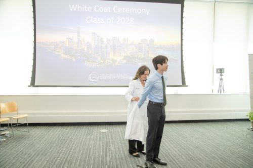 Students at White Coat Ceremony
