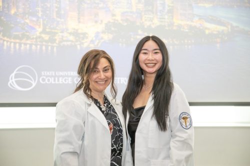 Students at White Coat Ceremony