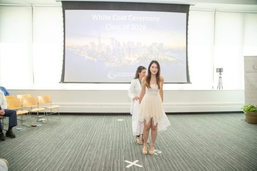 Students at White Coat Ceremony