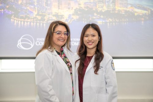 Students at White Coat Ceremony