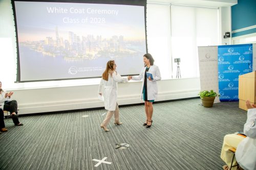 Students at White Coat Ceremony