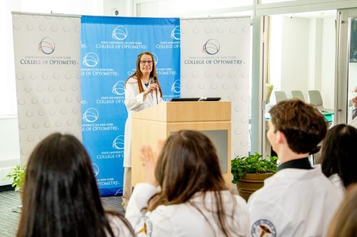 Students at White Coat Ceremony