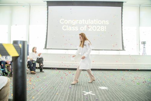 Students at White Coat Ceremony