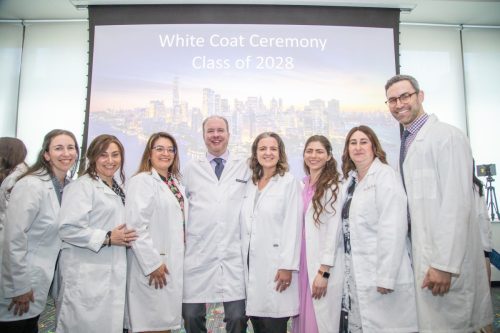Students at White Coat Ceremony