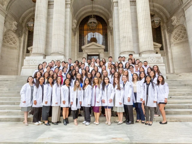 It’s a season of milestones at SUNY Optometry! As our students prepare to walk across the stage at Commencement, we’re also gearing up to welcome the next generation of future doctors at the White Coat Ceremony on May 30th. It’s an exciting time on campus. 

More information on live-streaming to come.