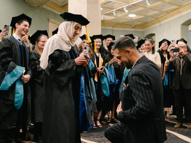 Commencement 2025 was a day to remember. From a surprise proposal to proud families hooding their graduates, a moving national anthem sung by one of our own, and a military commissioning live on stage, every moment was filled with meaning. It was also Dr. Troilo’s first commencement as President, making the day even more special. 

Congratulations to the Class of 2025!