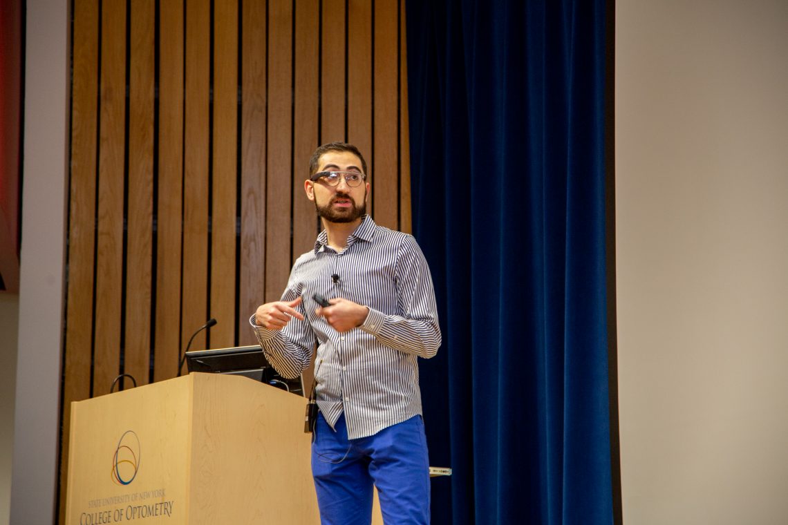 Hamed Rahimi Nasrabadi, graduate student, presenting at 2020 Student Innovator Award